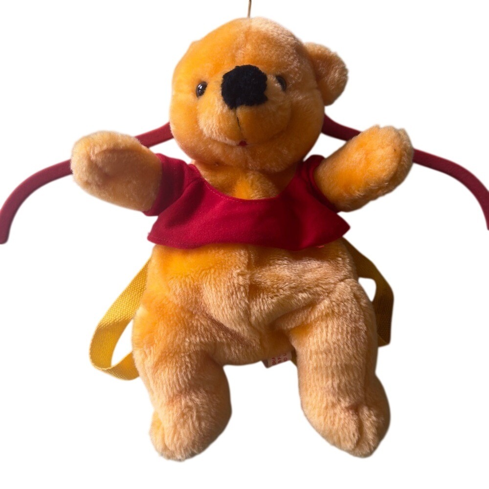 Disney Winnie the Pooh Plush Backpack Mini‎ Kids  Bag Yellow Straps